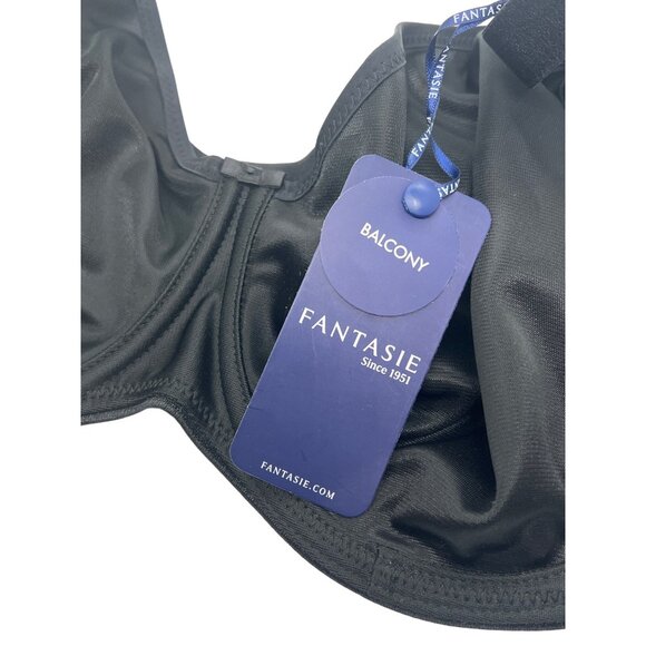Fantasie Balcony Bra FL4520BLK Smoothing Black Wire Support Size 38G US NWT - Picture 3 of 3